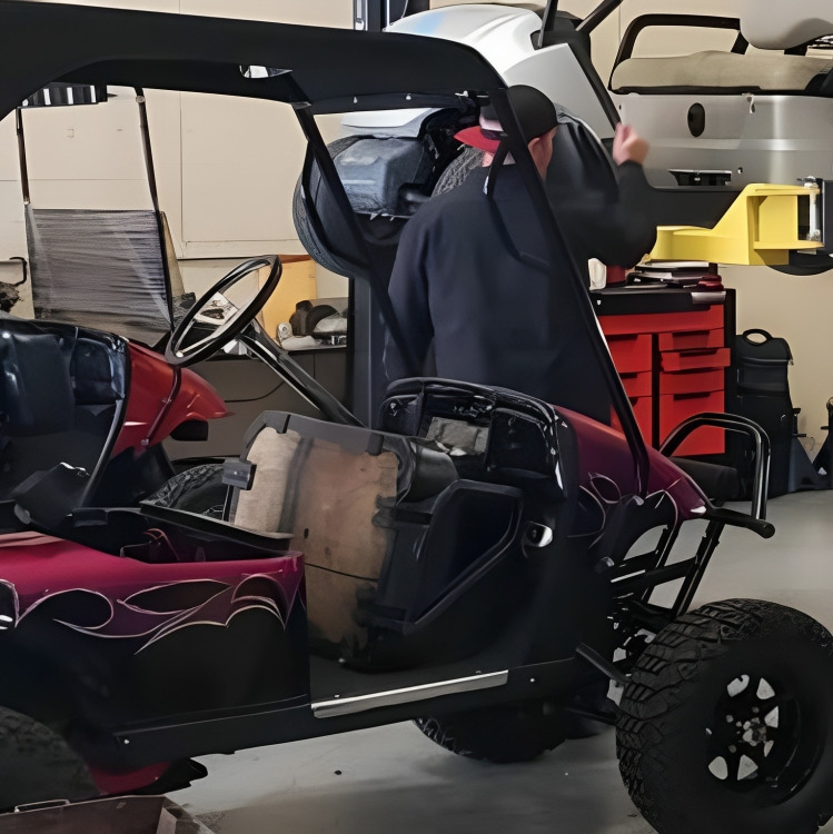 Golf cart diagnostic and mechanical repair