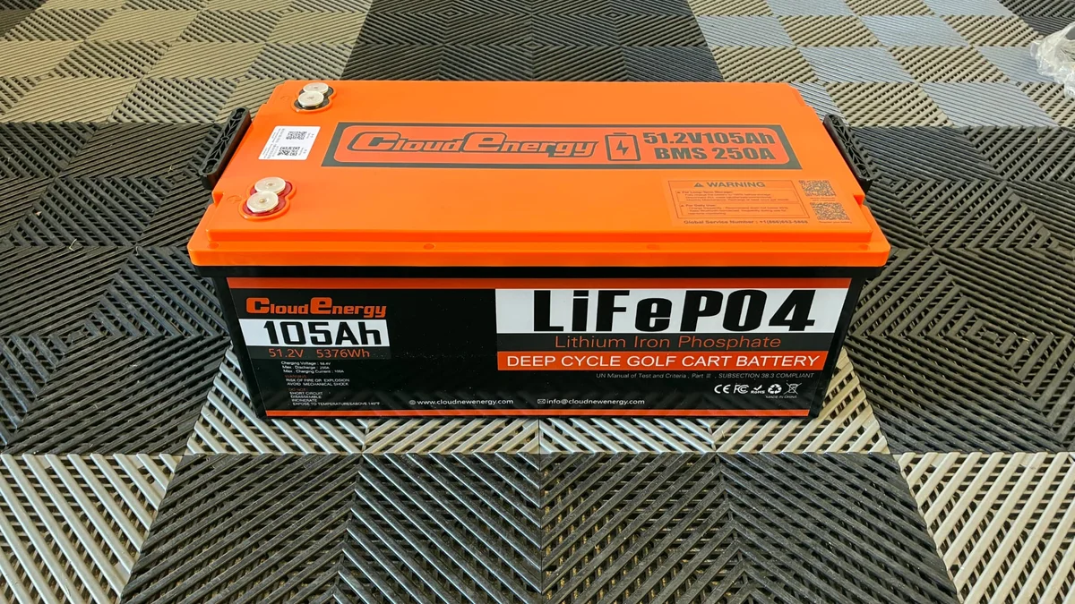 51V 105AH Cloud Energy LifePo4 Lithium Battery Kit