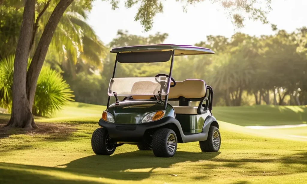 an electric golf cart