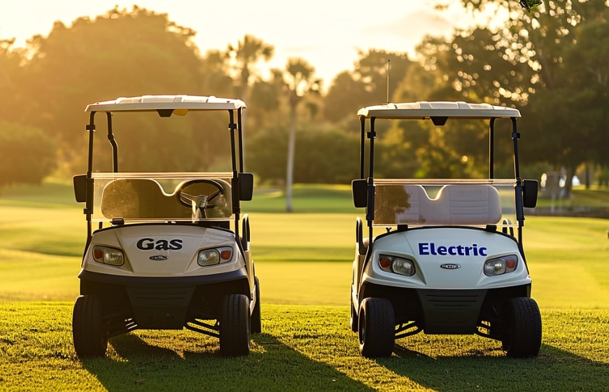 gas vs electric golf cart