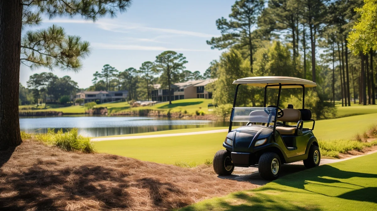 golf cart on terrains