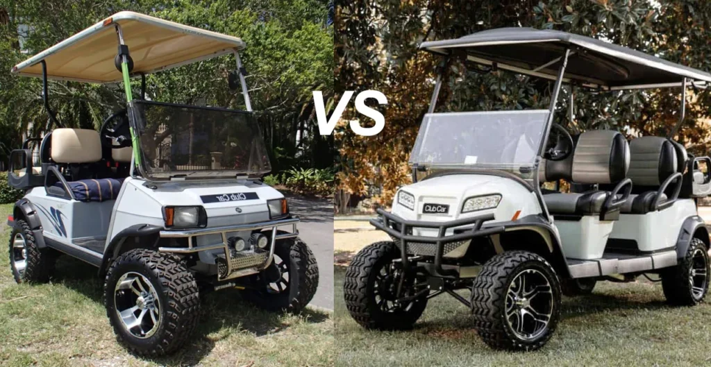 used golf cart vs new golf cart